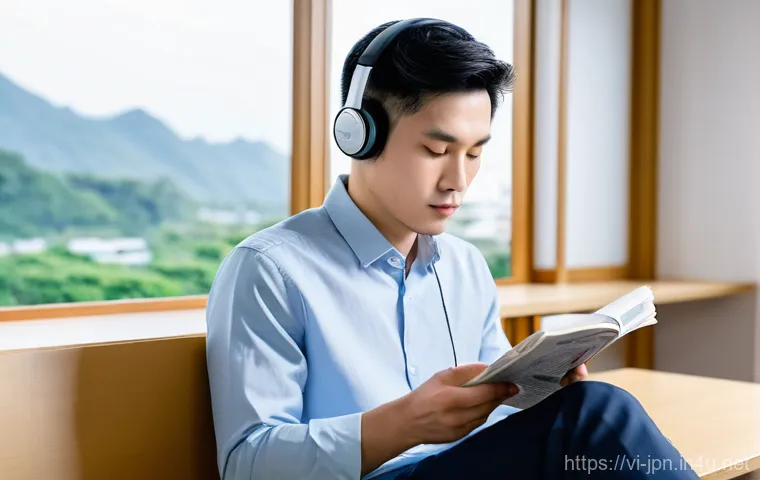 일본어 능력시험 대비 실전 모의고사 활용법 - **A Focused Study Session for JLPT:**
    A determined young Vietnamese woman, in her early twenties...