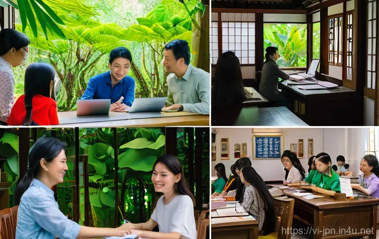 JLPT 시험과 일본어 통번역의 연관성 - **Prompt:** A vivid and abstract portrayal of a skilled professional interpreter in action. The cent...