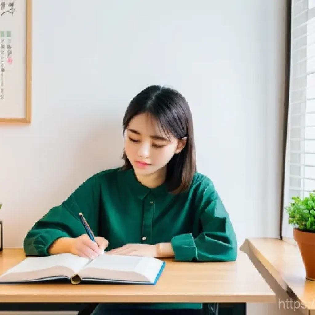 JLPT와 일본어 학습 환경 조성 방법 - **Prompt:** A cozy and inspiring Japanese study corner in a modern, well-lit room. A young Vietnames...