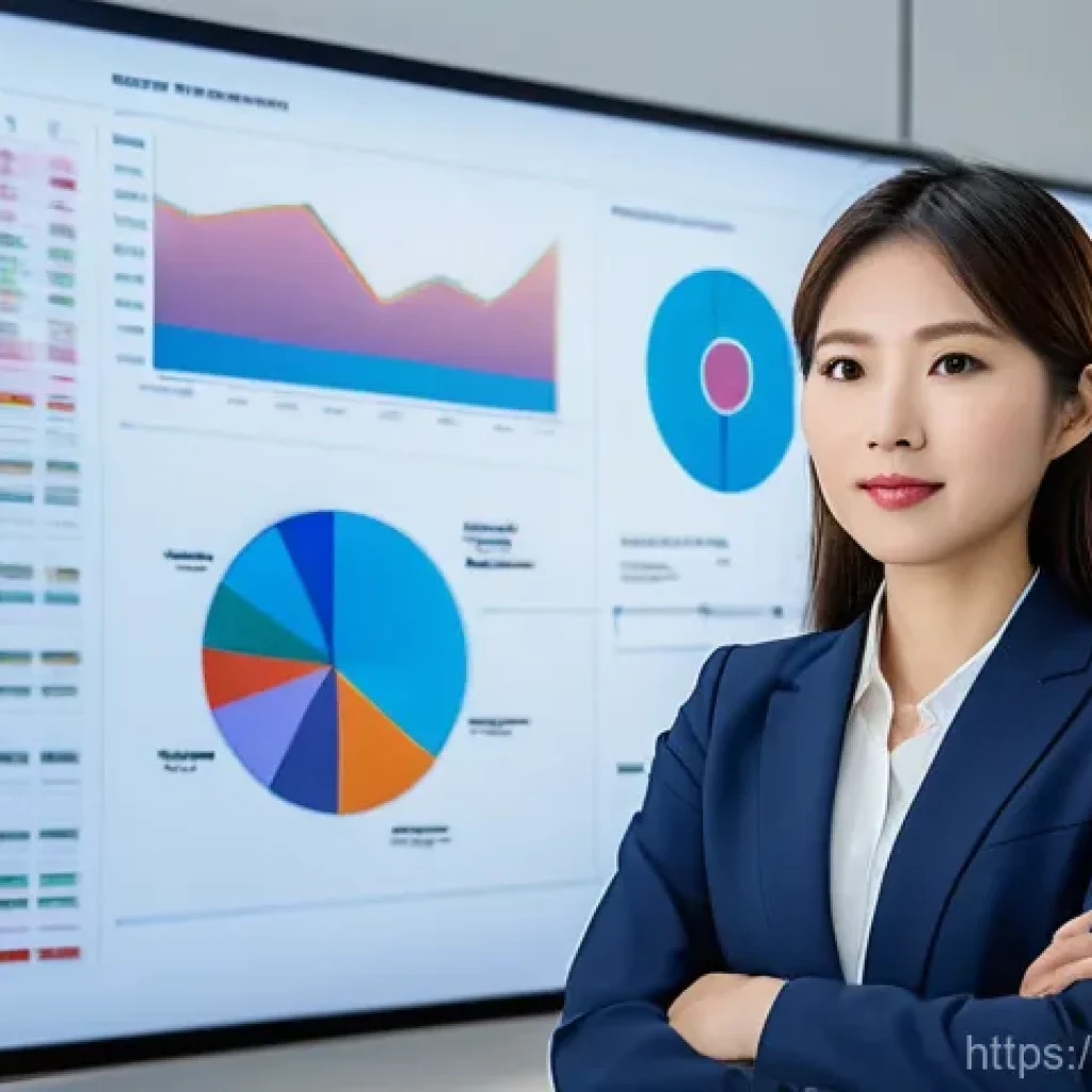 JLPT와 일본 내 자격증 조합 활용 사례 - A confident young Vietnamese professional, female, dressed in a sleek business suit, stands in a mod...