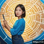 Home 10 JLPT 문법 핵심 정리 - **Prompt 1: Unraveling the Grammar Maze**
"A vibrant, dynamic illustration depicting a young Vie...