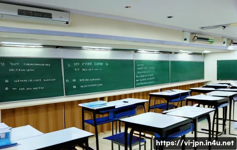 JLPT와 일본어 시험 응시 환경 사례 - A spacious, well-lit Vietnamese JLPT exam room inside a modern language center in Hanoi, featuring r...