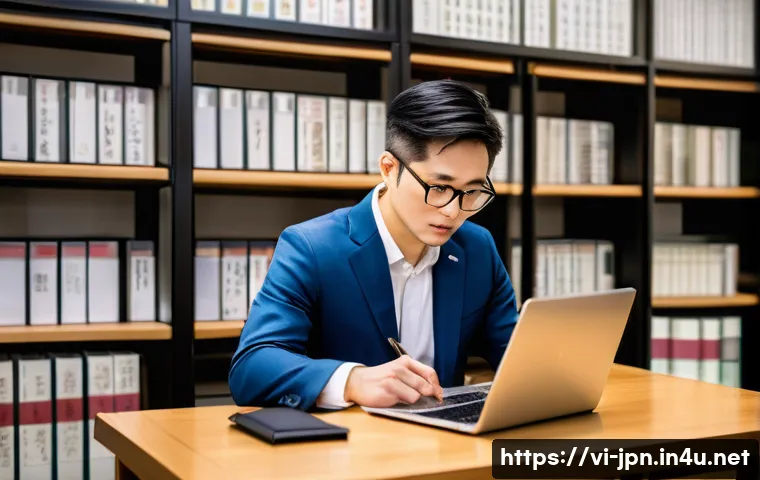 JLPT와 일본 내 직무와의 연계성 분석 - A professional Vietnamese translator working in a modern Japanese office environment, wearing busine...