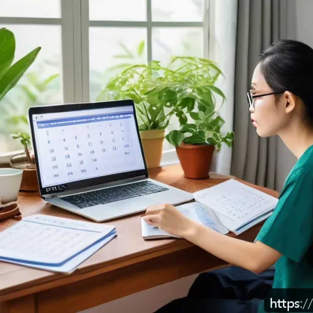 JLPT 시험 공부 커리큘럼 작성법 - A cozy study room in a Vietnamese home, with a young Vietnamese adult studying Japanese language mat...